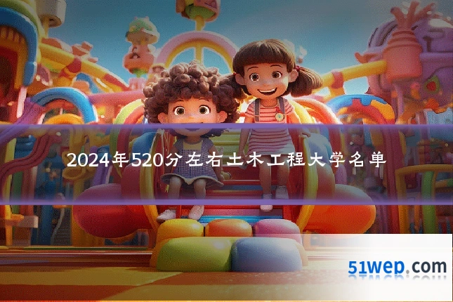 2024年520分左右土木工程大学名单