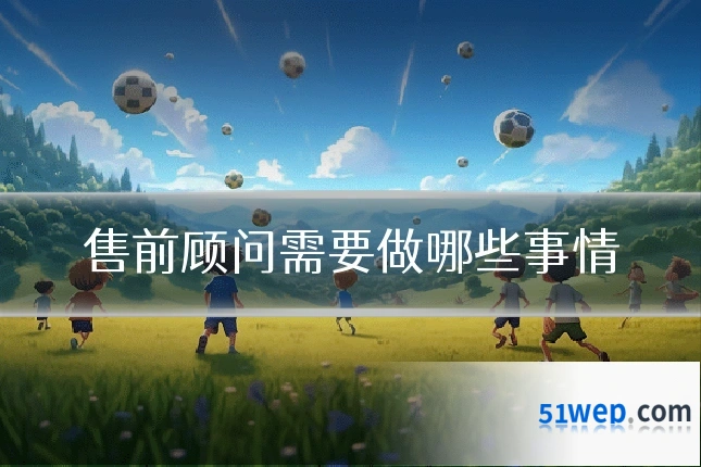 售前顾问需要做哪些事情