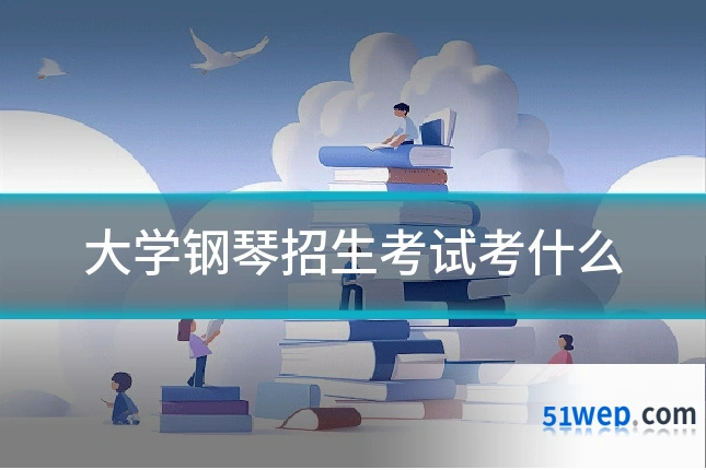 大学钢琴招生考试考什么