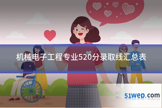 机械电子工程专业520分录取线汇总表