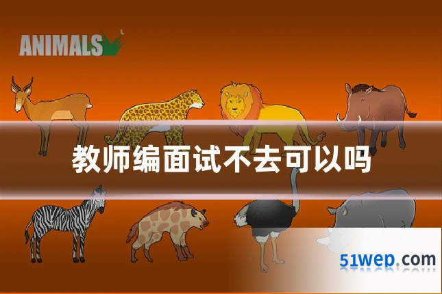 教师编面试不去可以吗