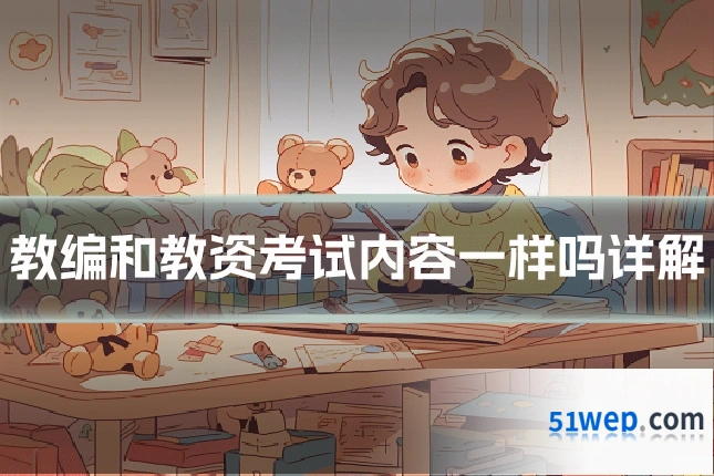教编和教资考试内容一样吗详解