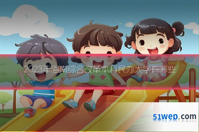 2023年海南综合改革本科民办大学有哪些