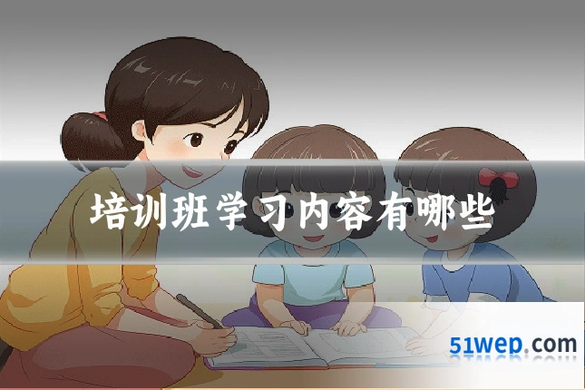 培训班学习内容有哪些