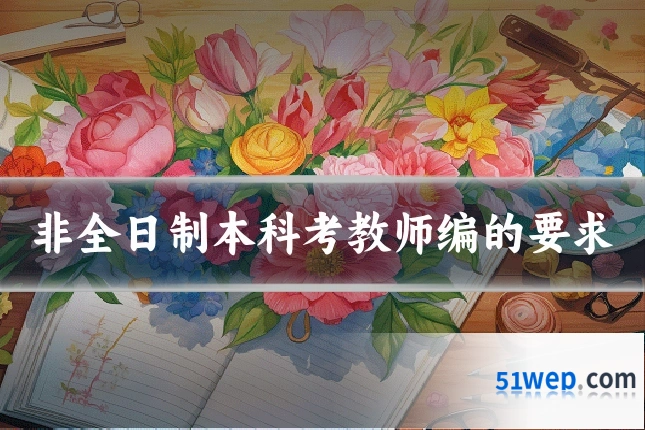 非全日制本科考教师编的要求