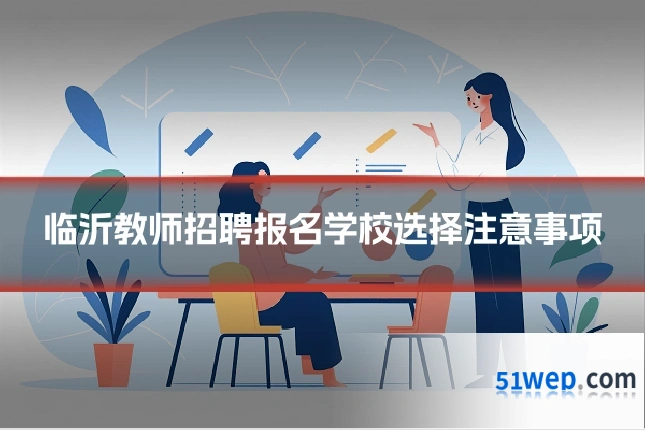 临沂教师招聘报名学校选择注意事项