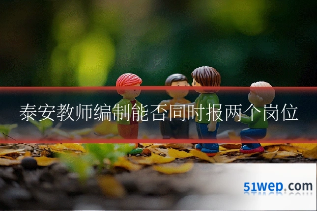 泰安教师编制能否同时报两个岗位