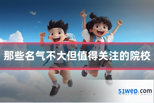 那些名气不大但值得关注的院校
