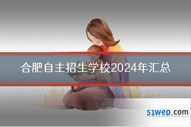 合肥自主招生学校2024年汇总
