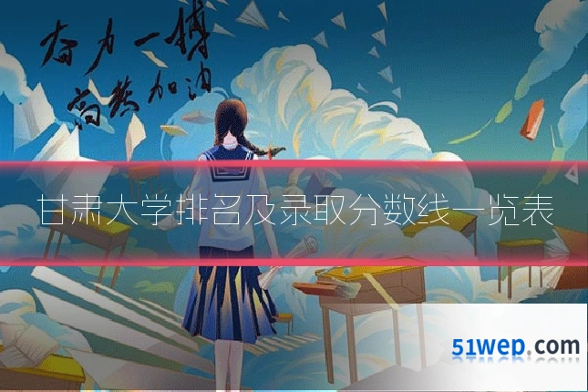 甘肃大学排名及录取分数线一览表