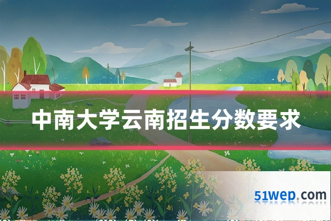 中南大学云南招生分数要求