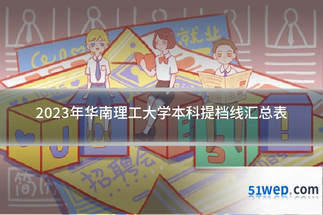 2023年华南理工大学本科提档线汇总表
