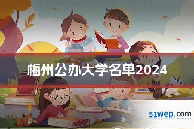 梅州公办大学名单2024