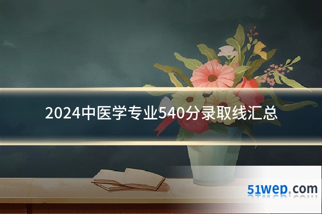 2024中医学专业540分录取线汇总