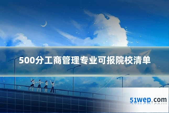 500分工商管理专业可报院校清单