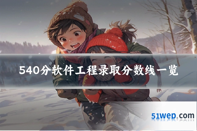 540分软件工程录取分数线一览