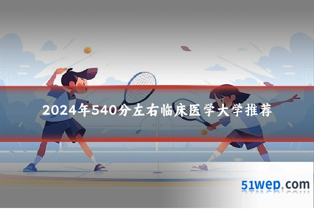 2024年540分左右临床医学大学推荐