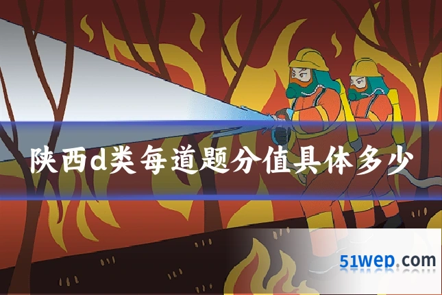 陕西d类每道题分值具体多少