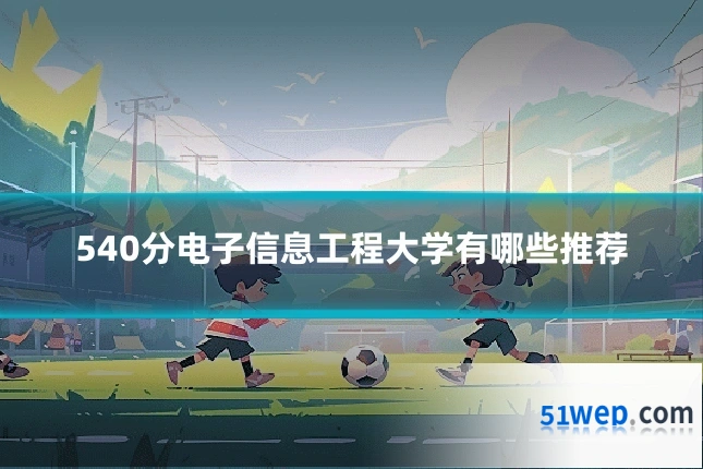 540分电子信息工程大学有哪些推荐