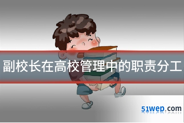 副校长在高校管理中的职责分工