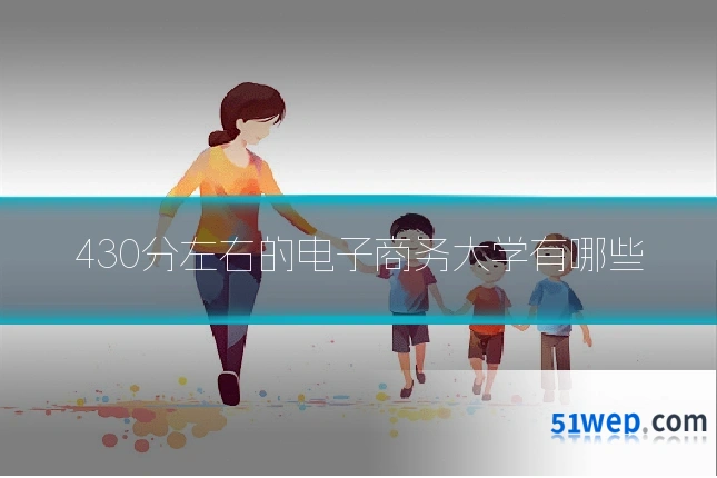 430分左右的电子商务大学有哪些