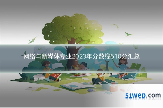 网络与新媒体专业2023年分数线510分汇总