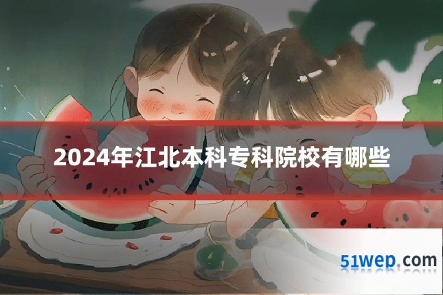 2024年江北本科专科院校有哪些