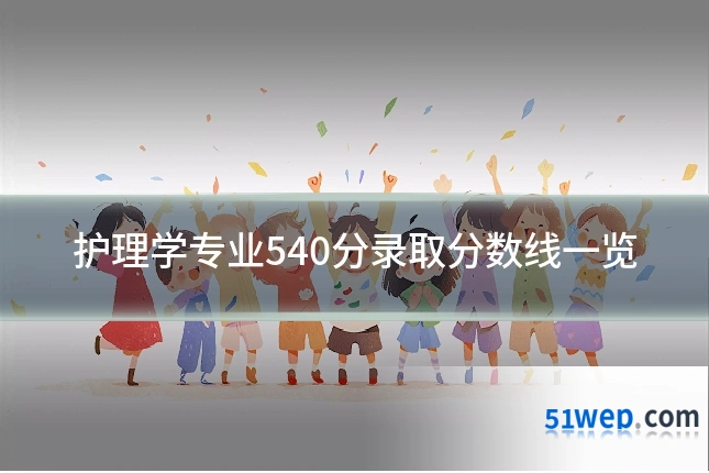 护理学专业540分录取分数线一览