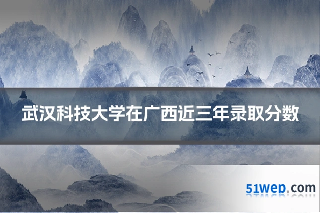 武汉科技大学在广西近三年录取分数
