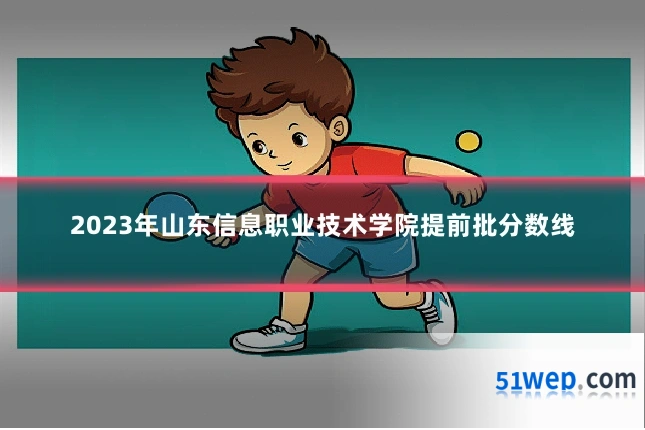 2023年山东信息职业技术学院提前批分数线