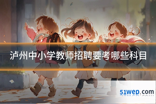 泸州中小学教师招聘要考哪些科目