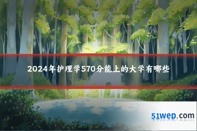 2024年护理学570分能上的大学有哪些