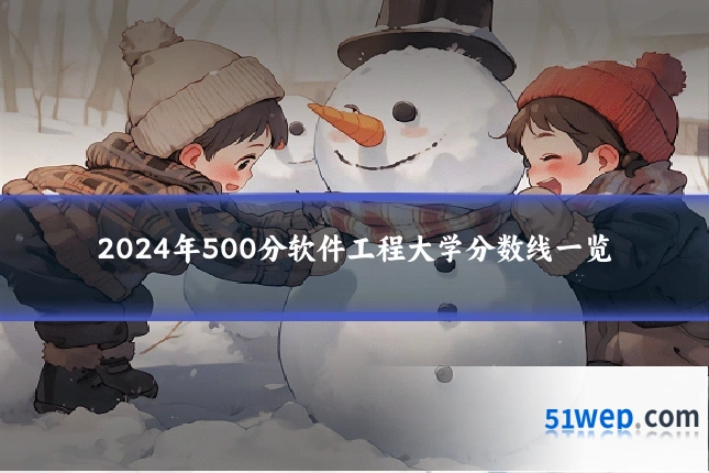 2024年500分软件工程大学分数线一览