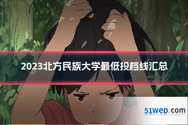 2023北方民族大学最低投档线汇总
