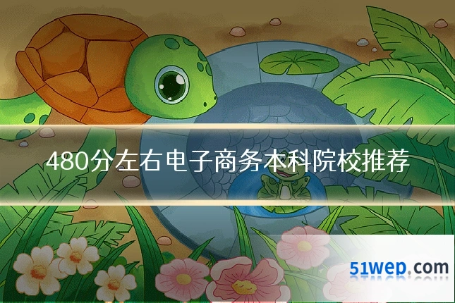480分左右电子商务本科院校推荐