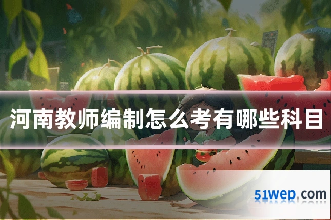 河南教师编制怎么考有哪些科目