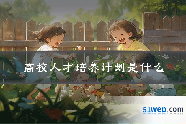 高校人才培养计划是什么