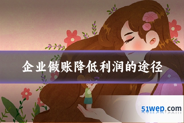 企业做账降低利润的途径
