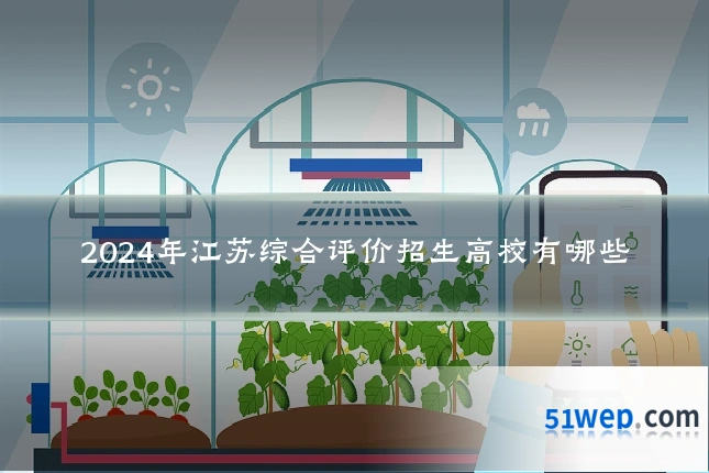 2024年江苏综合评价招生高校有哪些