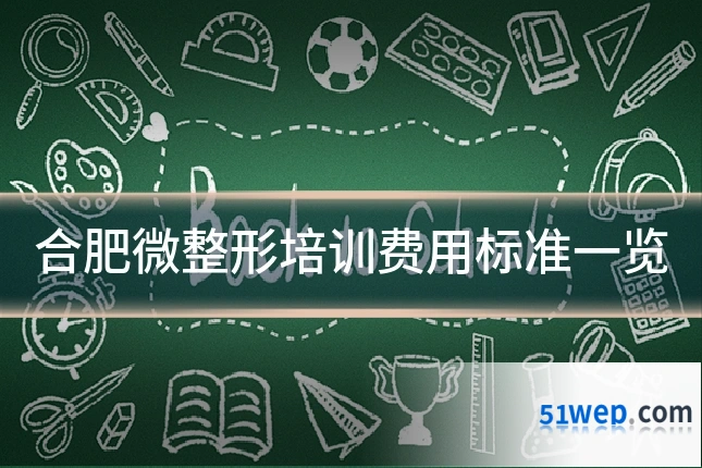 合肥微整形培训费用标准一览