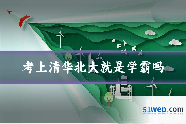 考上清华北大就是学霸吗