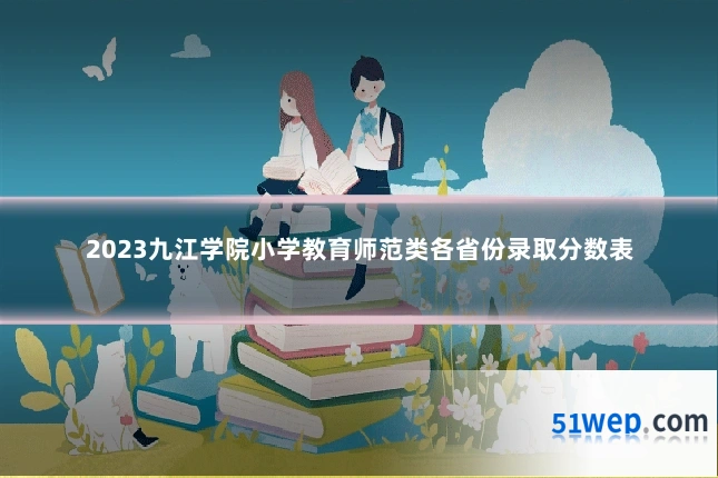 2023九江学院小学教育师范类各省份录取分数表
