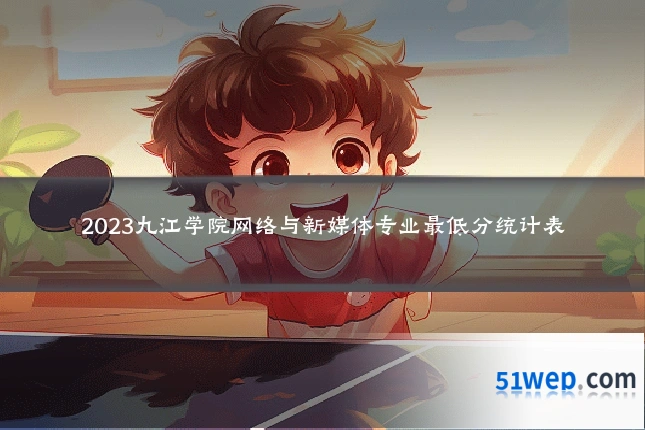 2023九江学院网络与新媒体专业最低分统计表