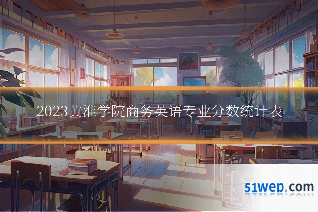 2023黄淮学院商务英语专业分数统计表