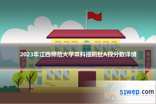 2023年江西师范大学本科提前批A段分数详情