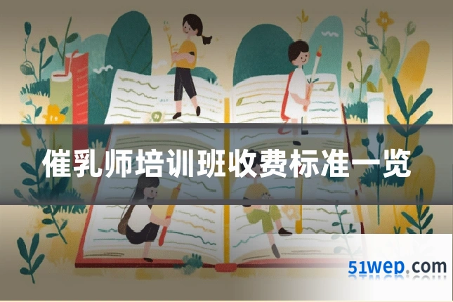 催乳师培训班收费标准一览
