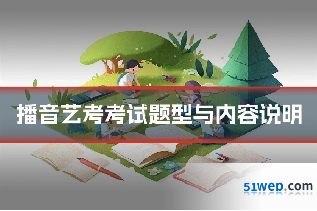 播音艺考考试题型与内容说明