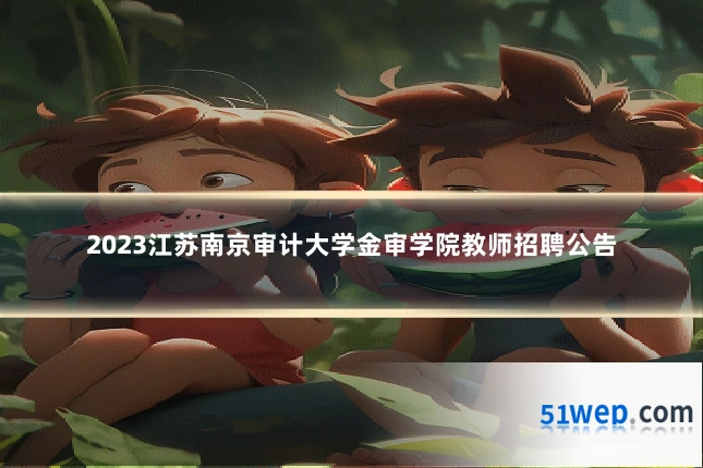 2023江苏南京审计大学金审学院教师招聘公告