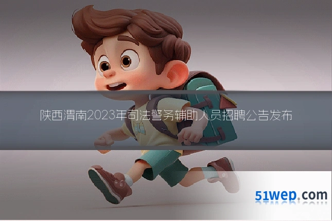 陕西渭南2023年司法警务辅助人员招聘公告发布