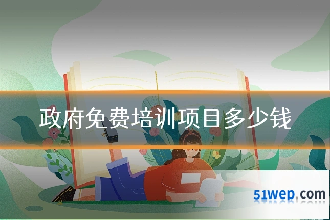 政府免费培训项目多少钱